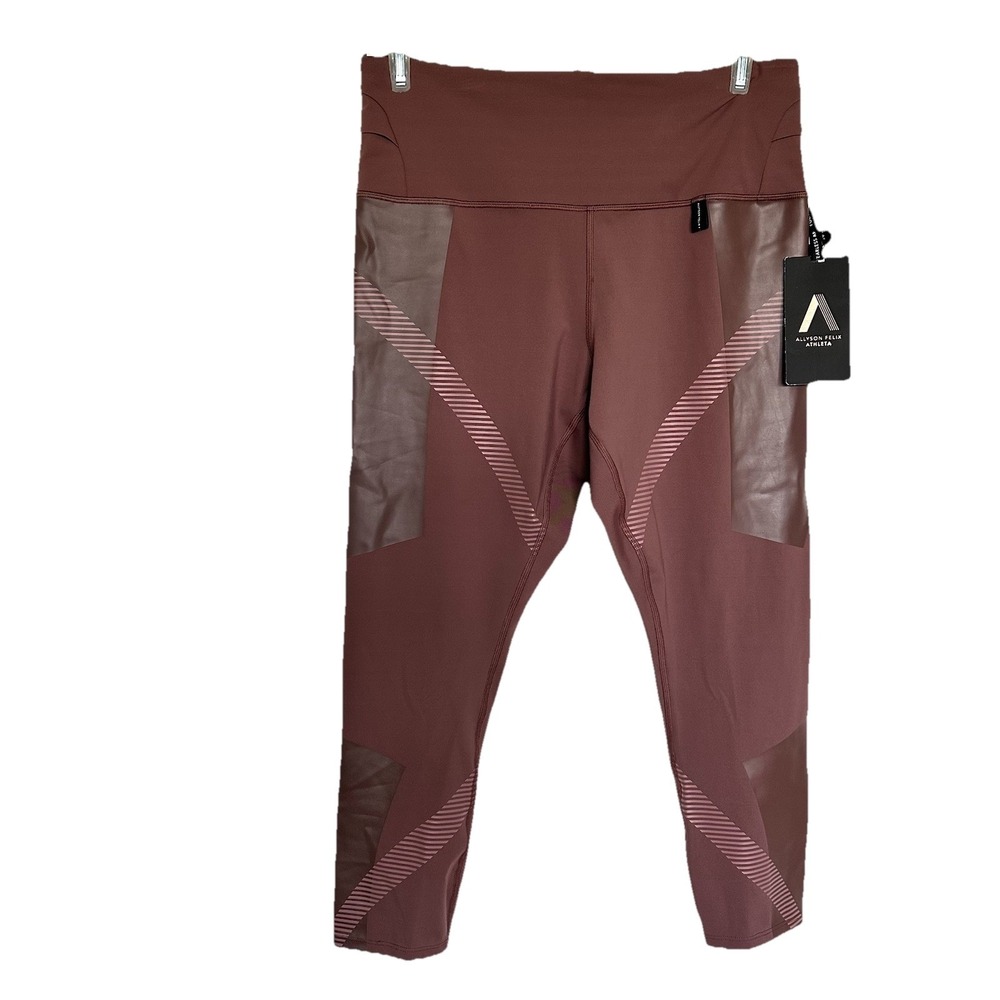 NWT $109 1X Plus Size Athleta Allyson Felix Hearth Rose Legend 7/8 Tight #980386